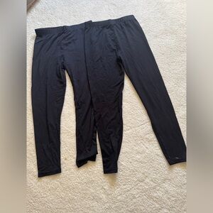 2 Pcs 32 Degrees Heat as Black Leggings Kids Thermal Base Layer Pants